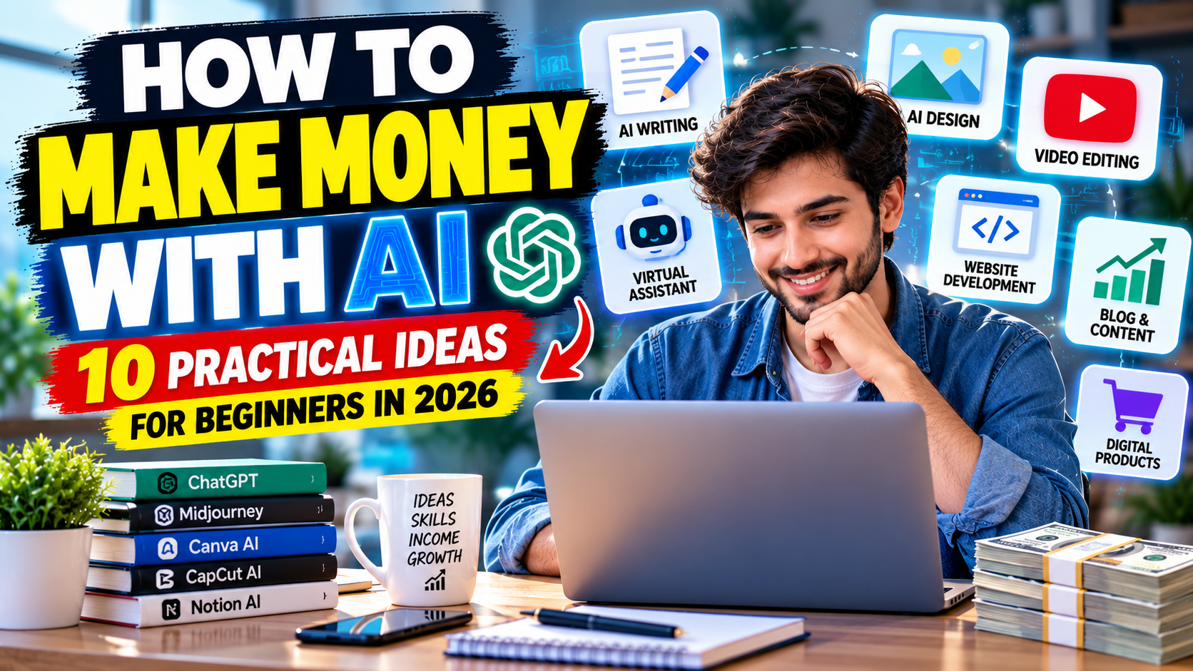 10 practical ways to make money with AI in 2026