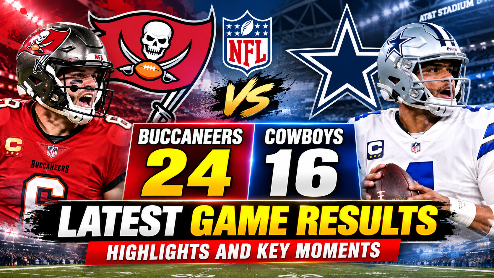 Buccaneers vs Cowboys game highlights